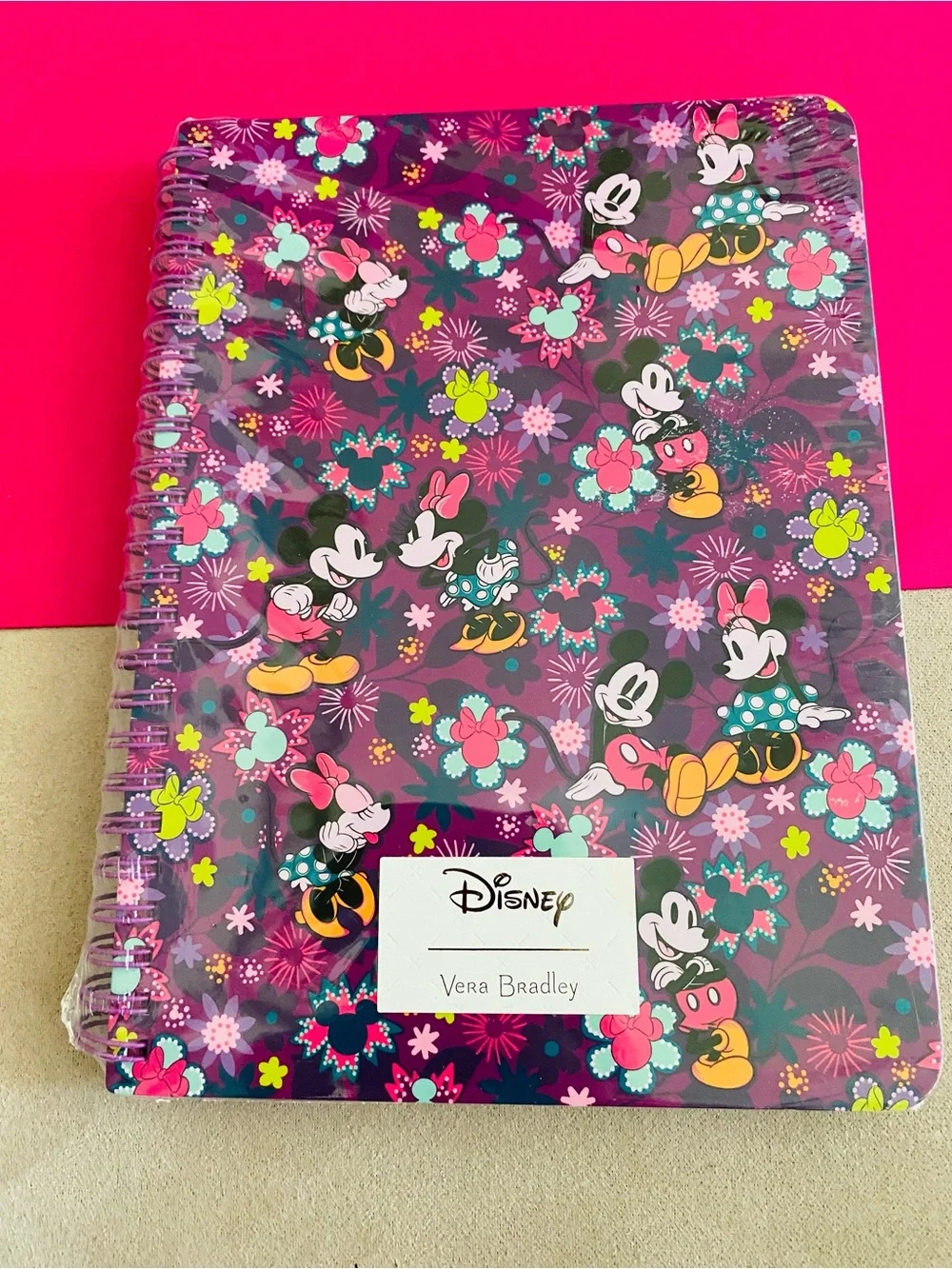 Vera Bradley Disney “ Mickey & Minnie’s Sweet Floral “Notebook NWT